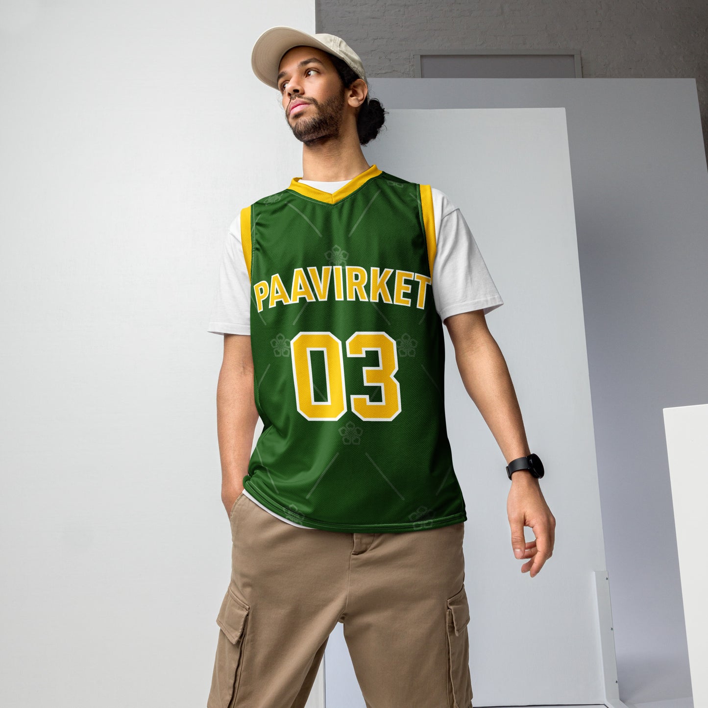 Paavirket unisex basketball jersey
