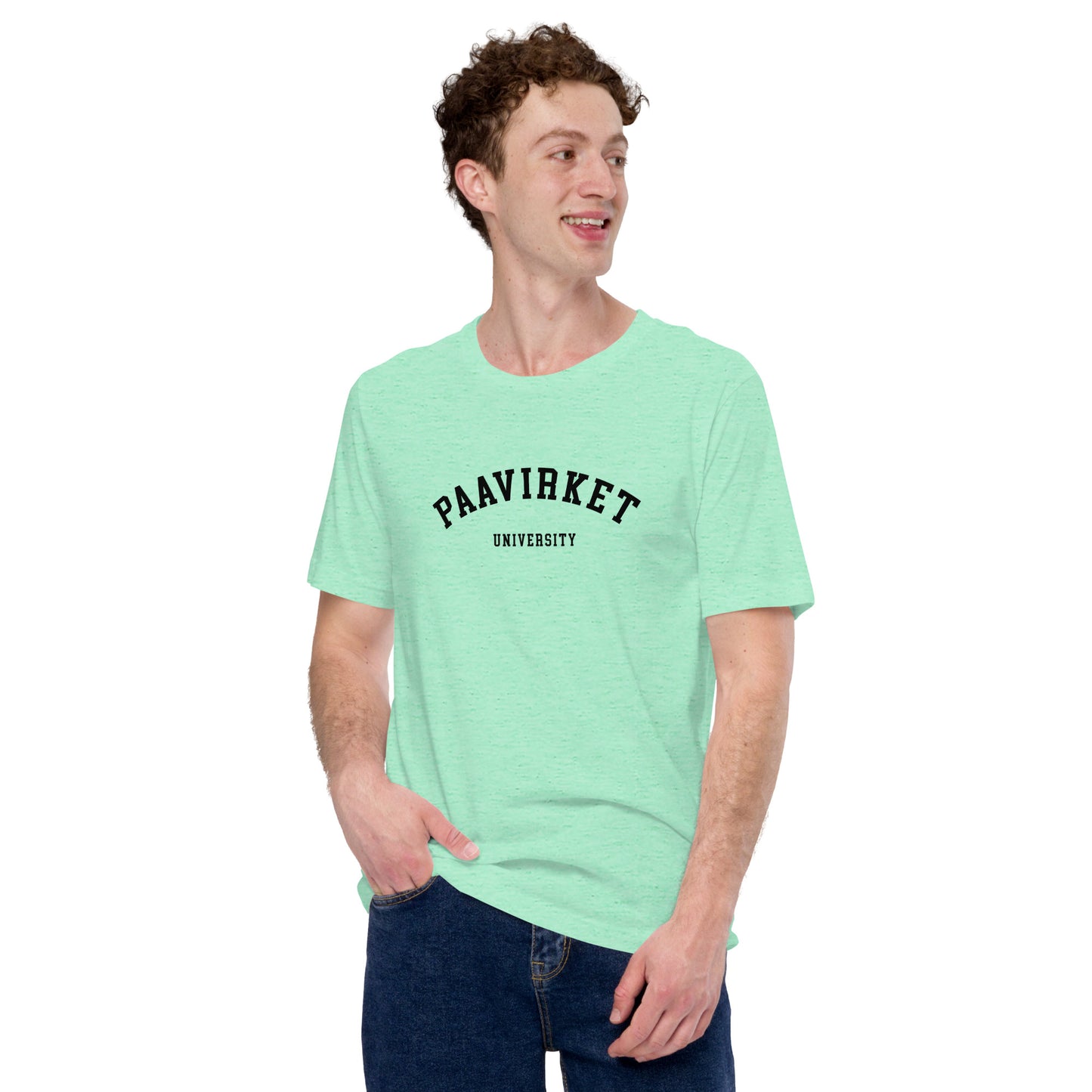 Paavirket University Unisex t-shirt