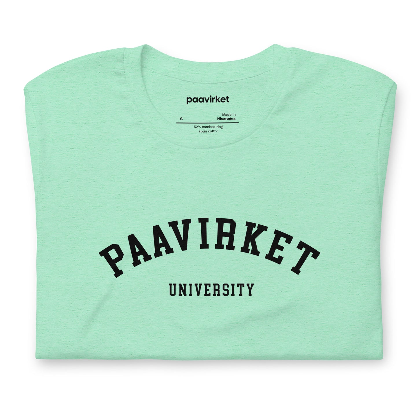 Paavirket University Unisex t-shirt