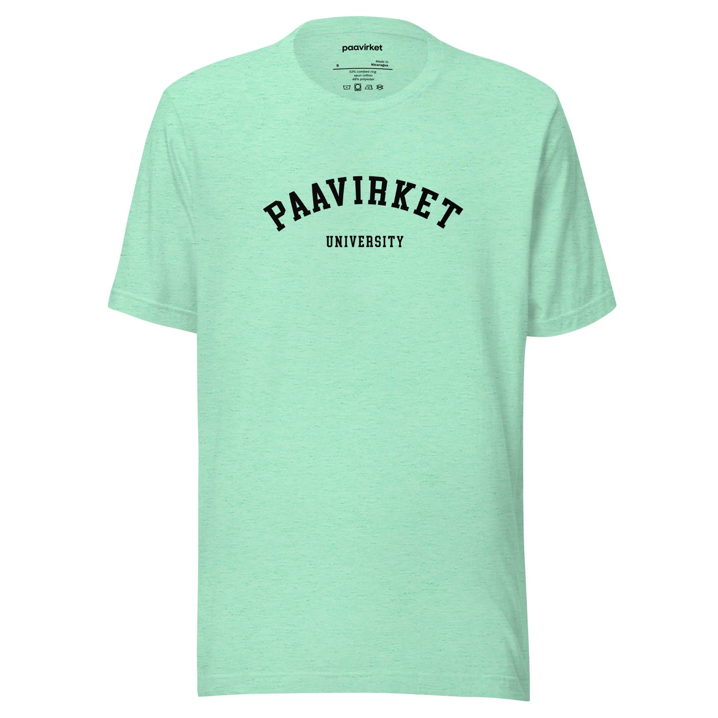 Paavirket University Unisex t-shirt