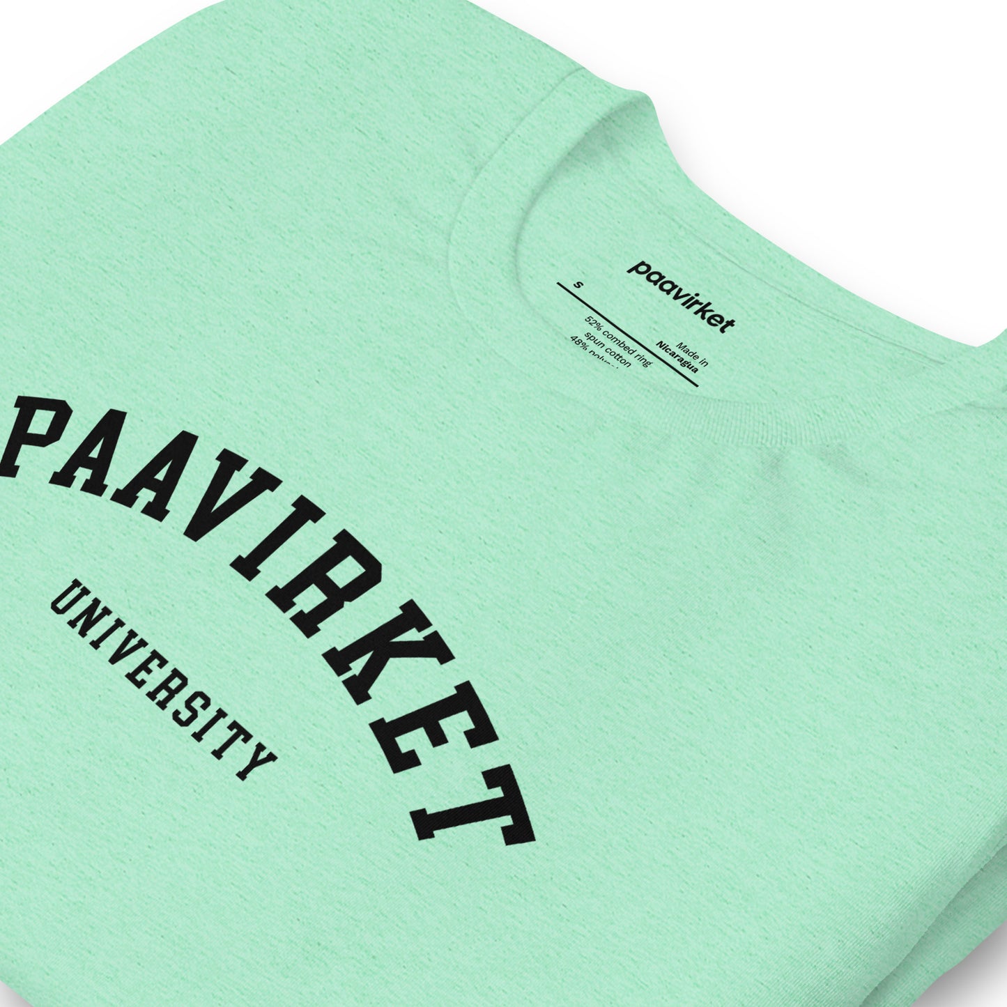 Paavirket University Unisex t-shirt