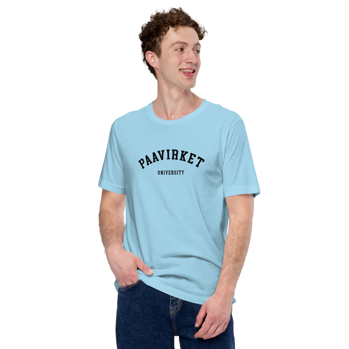 Paavirket University Unisex t-shirt