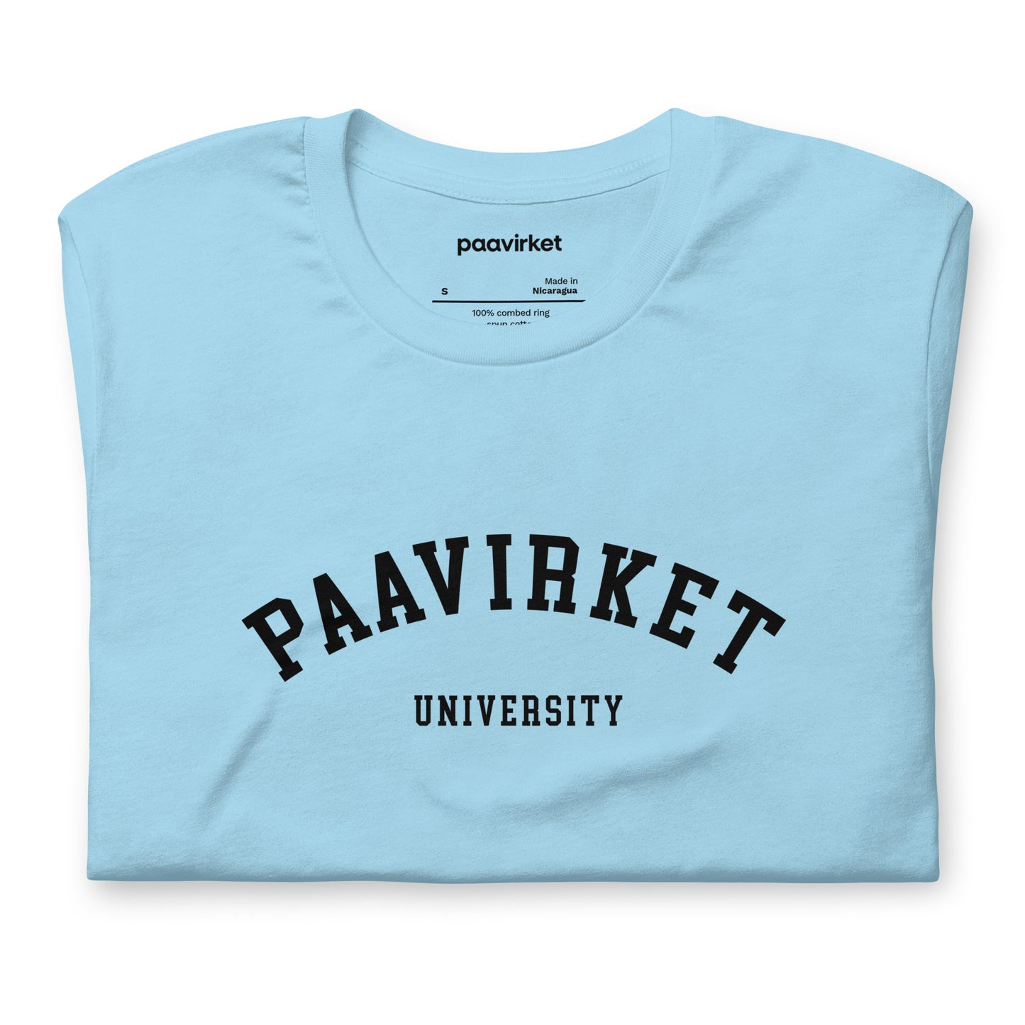 Paavirket University Unisex t-shirt