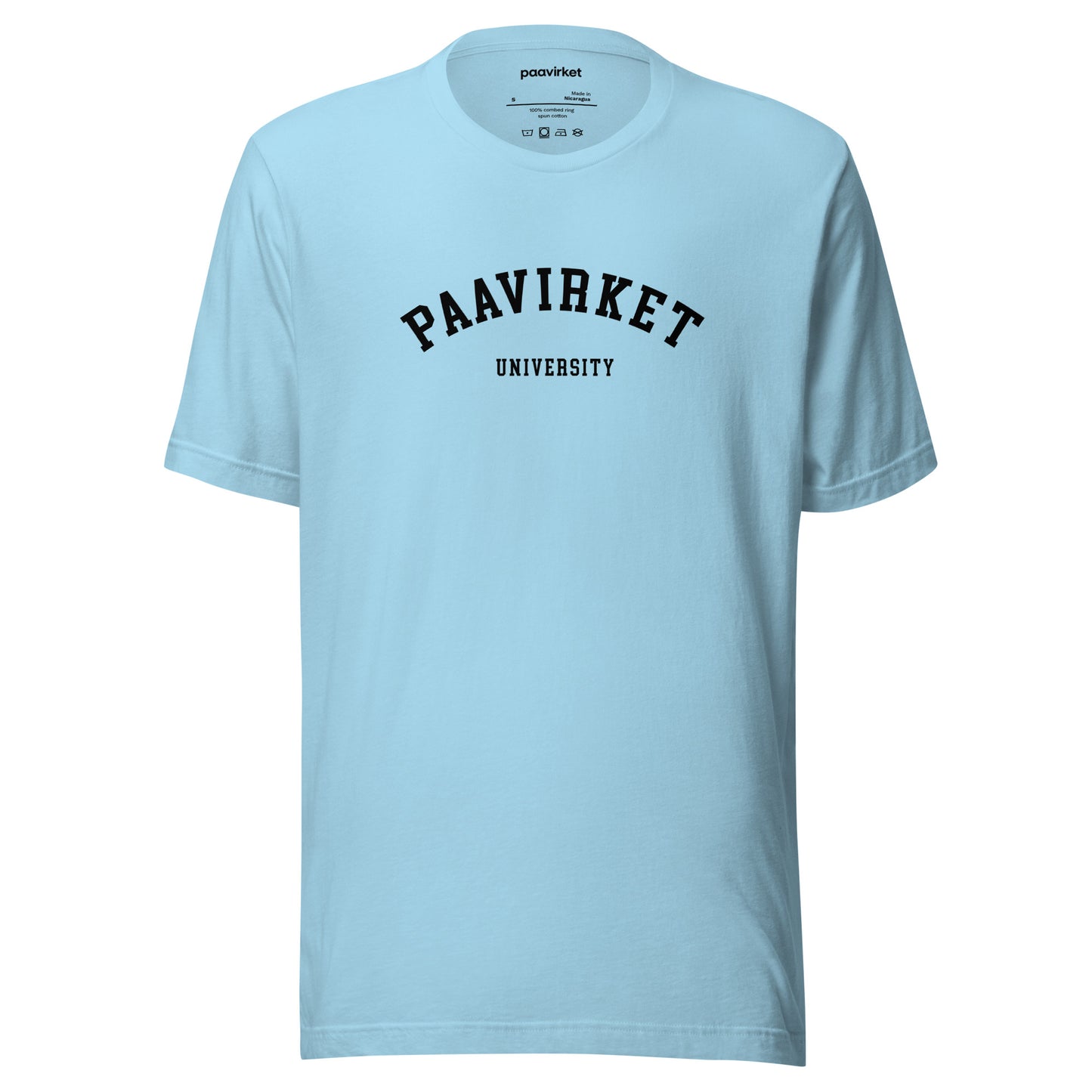 Paavirket University Unisex t-shirt