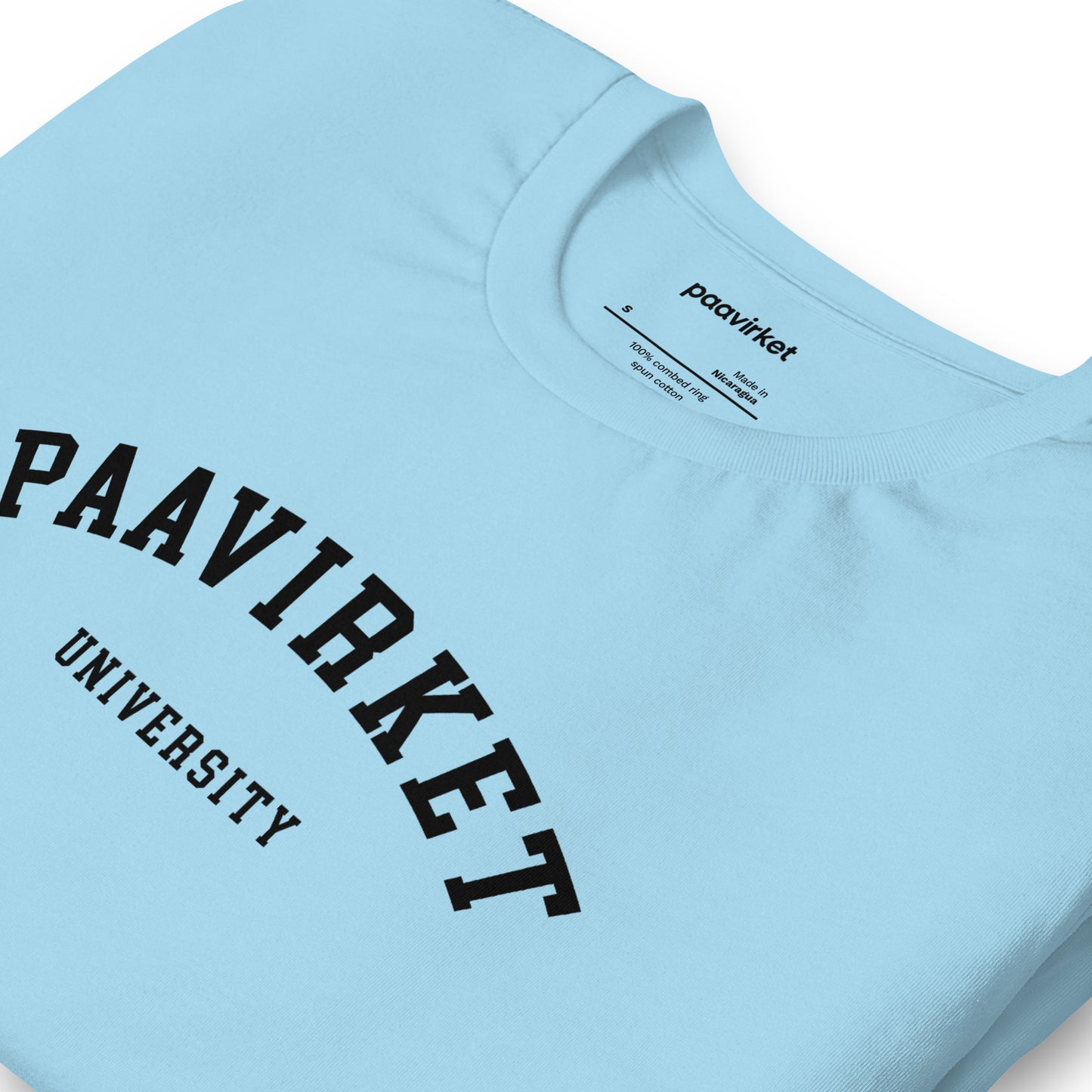 Paavirket University Unisex t-shirt