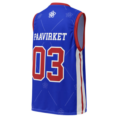 Embroidered unisex basketball jersey