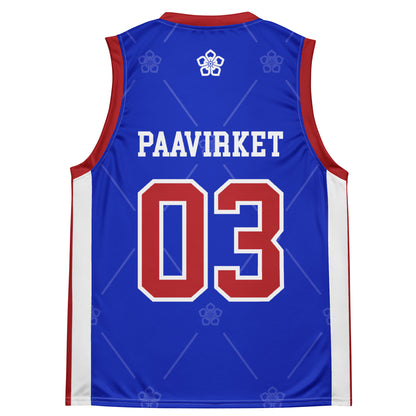 Embroidered unisex basketball jersey