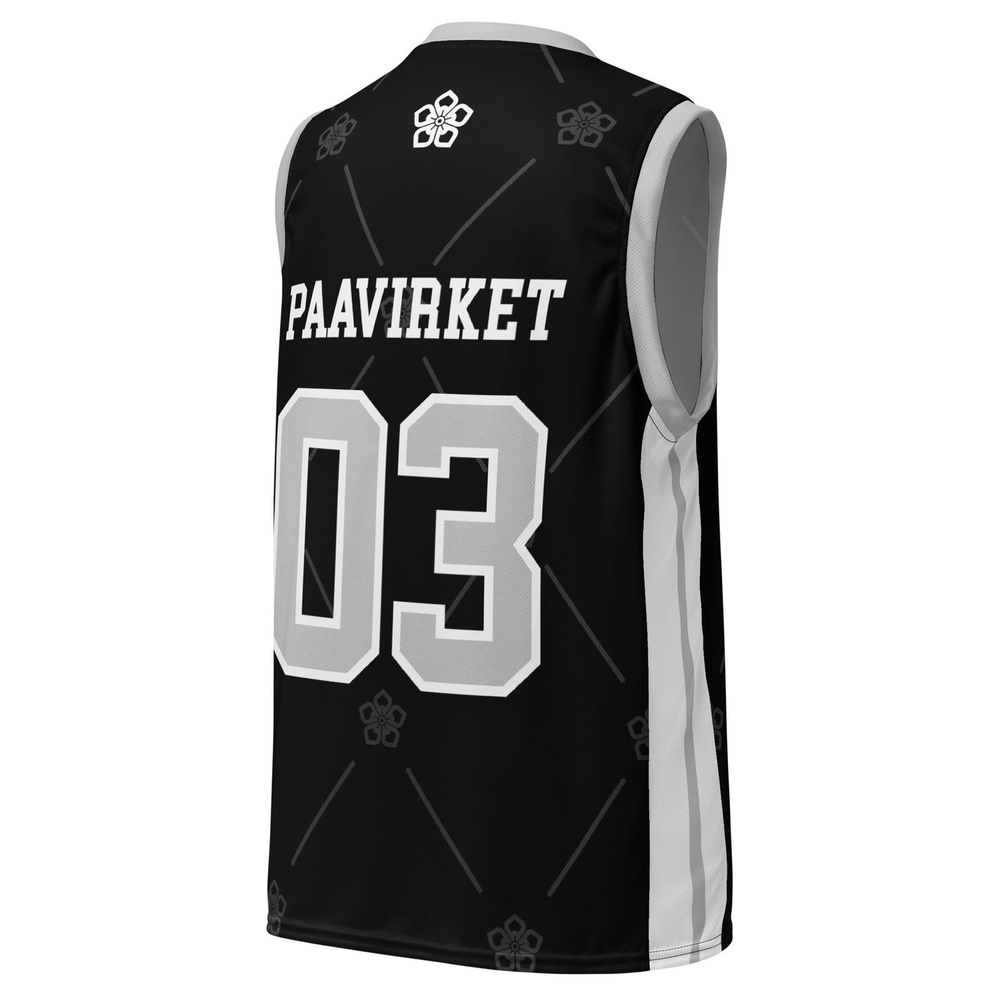 Embroidered unisex basketball jersey