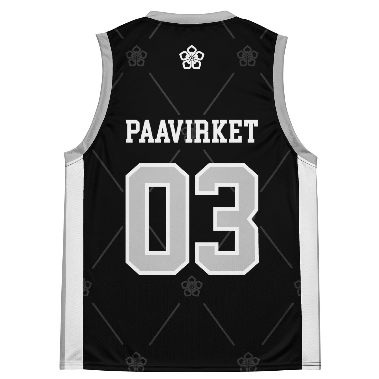 Embroidered unisex basketball jersey