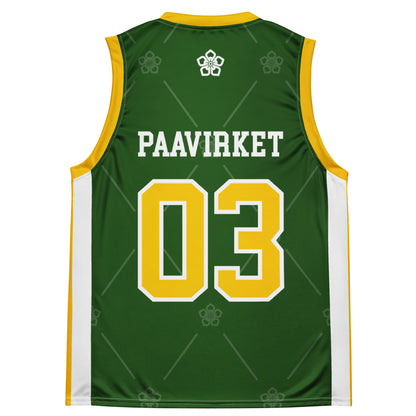 Embroidered unisex basketball jersey