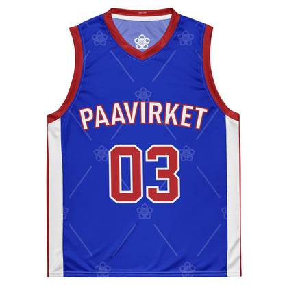 Embroidered unisex basketball jersey