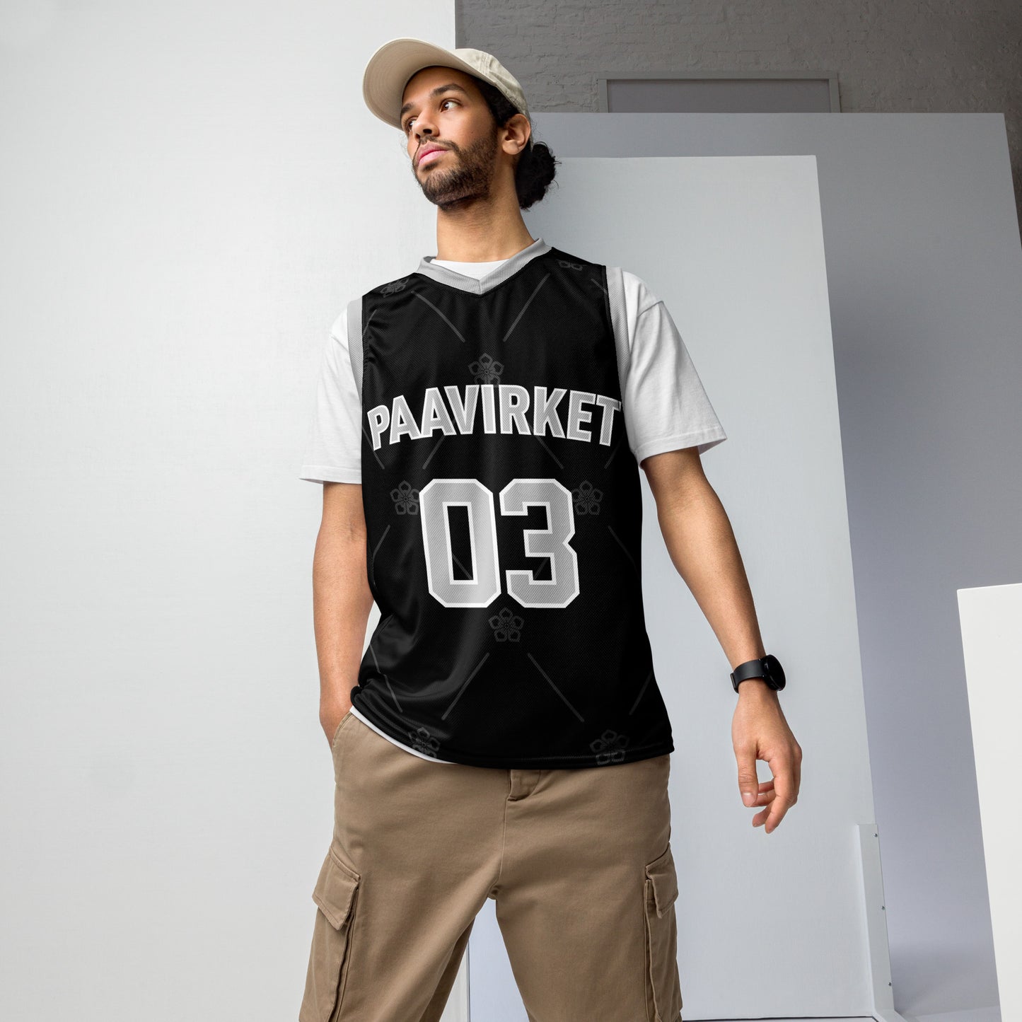 Embroidered unisex basketball jersey