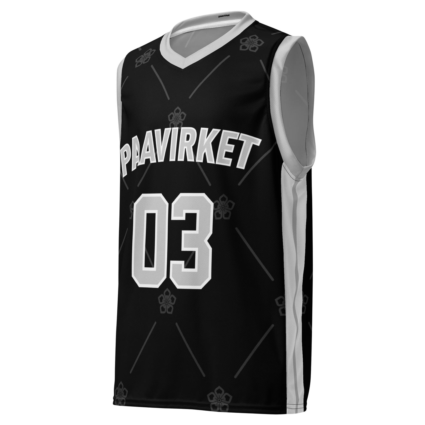 Embroidered unisex basketball jersey