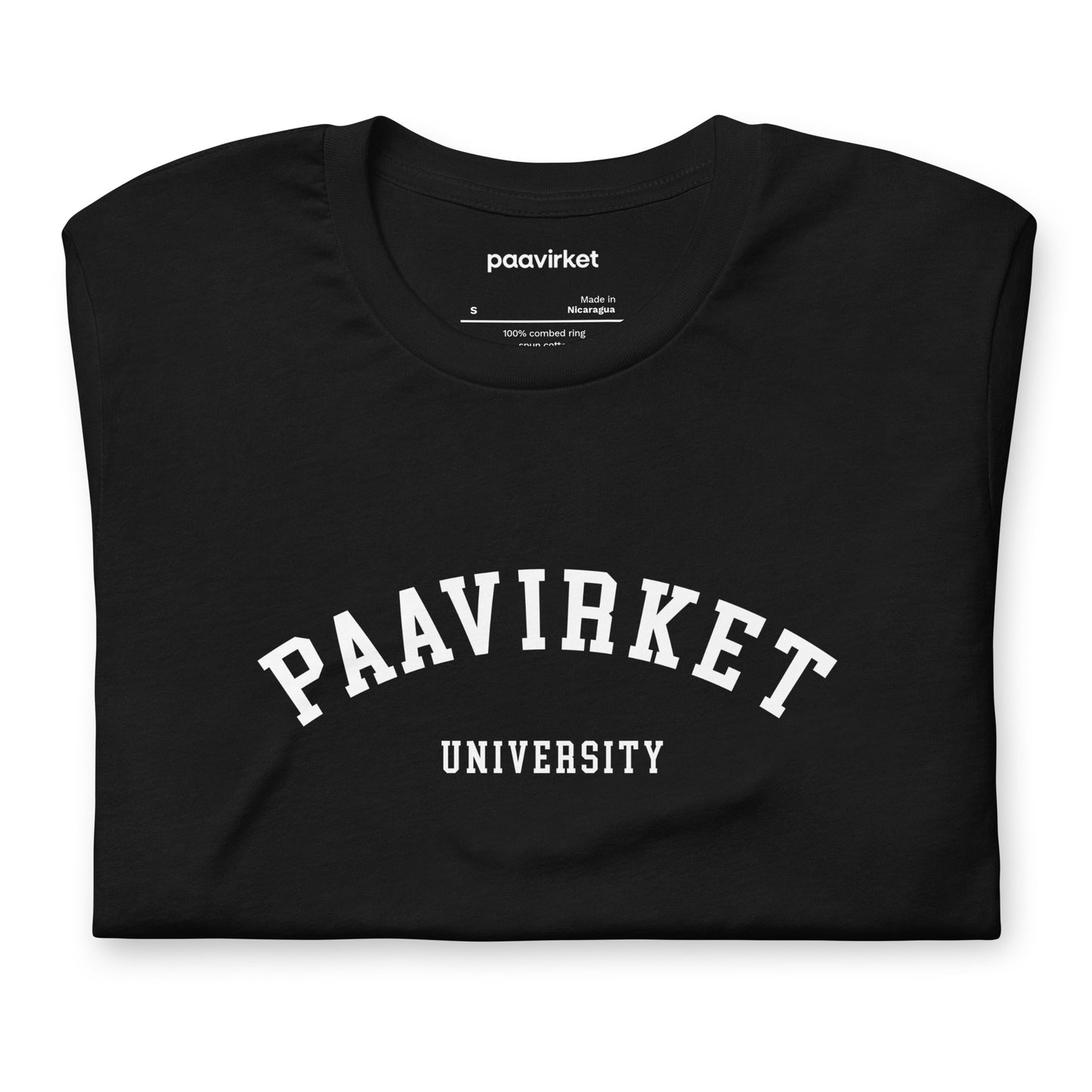 Paavirket University Unisex t-shirt