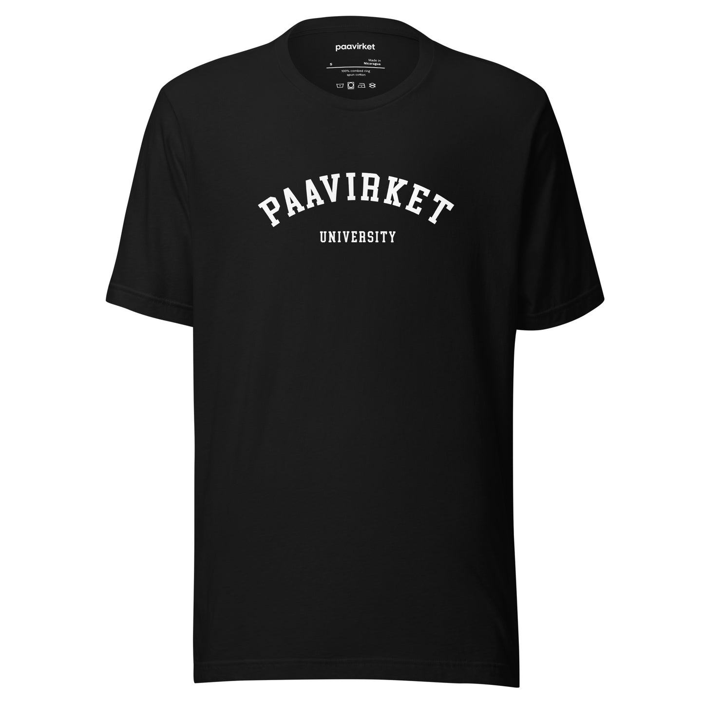 Paavirket University Unisex t-shirt