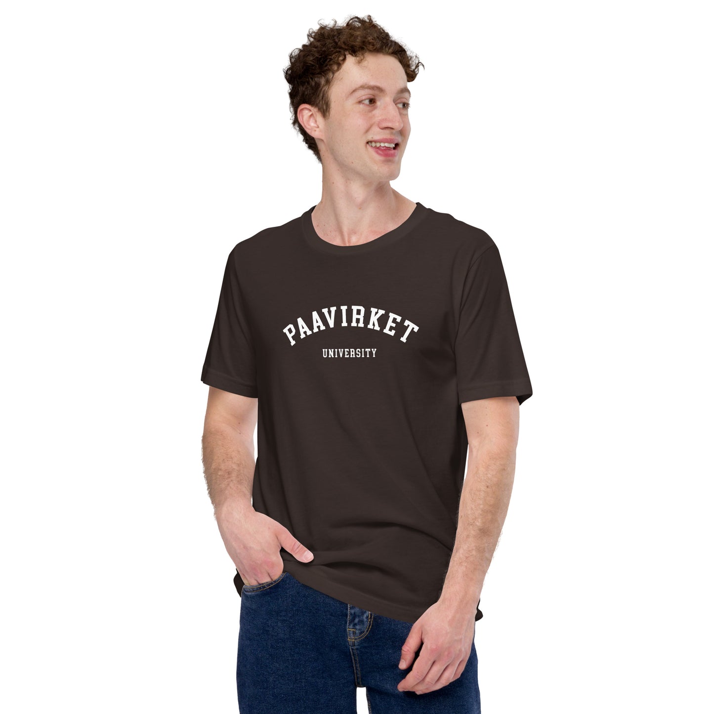 Paavirket University Unisex t-shirt