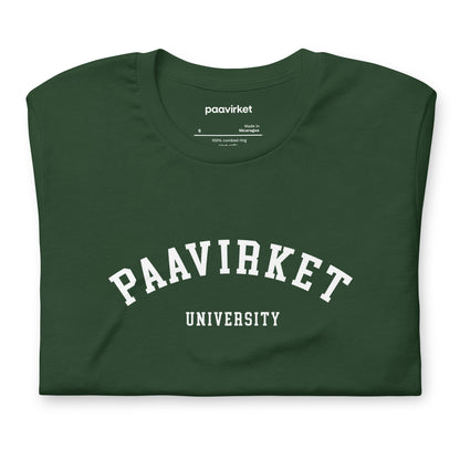 Paavirket University Unisex t-shirt