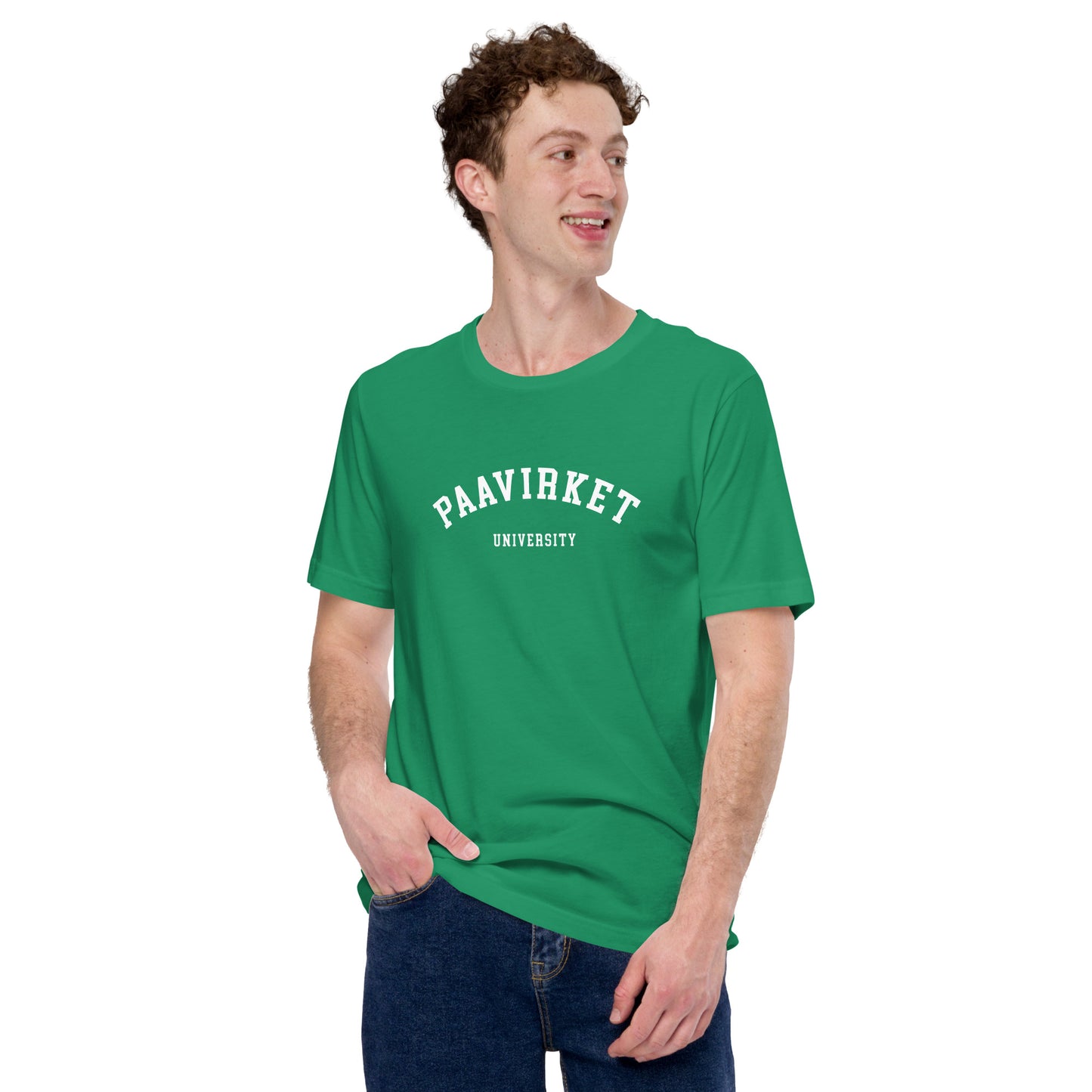 Paavirket University Unisex t-shirt