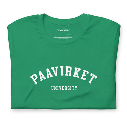 Paavirket University Unisex t-shirt