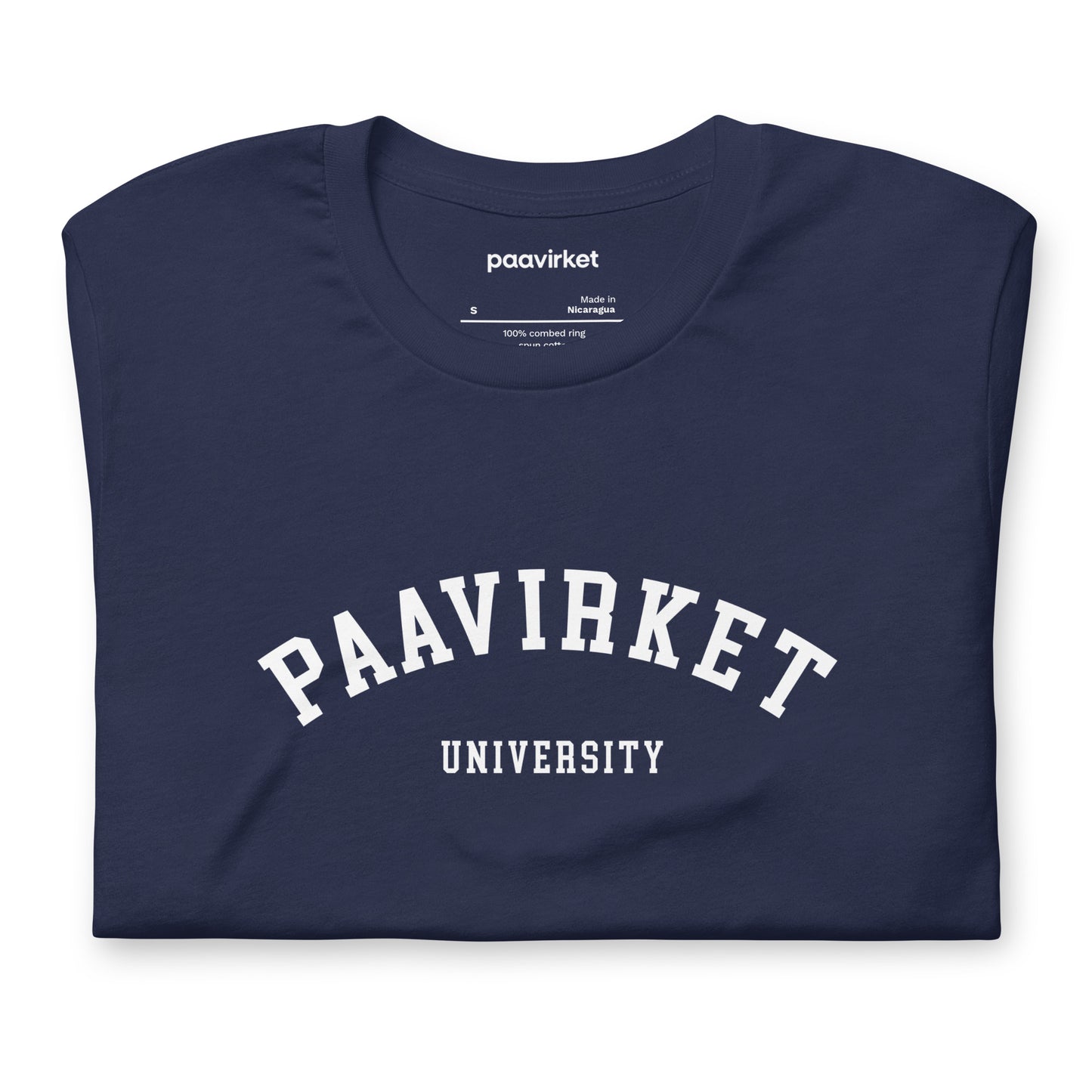 Paavirket University Unisex t-shirt