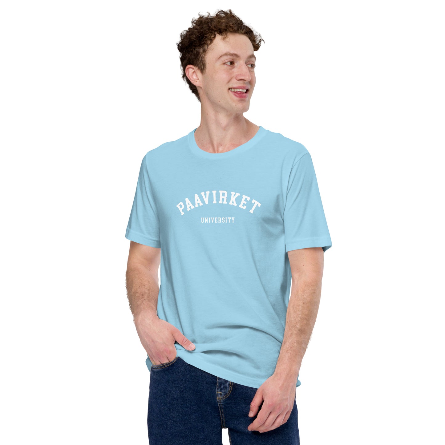 Paavirket University Unisex t-shirt