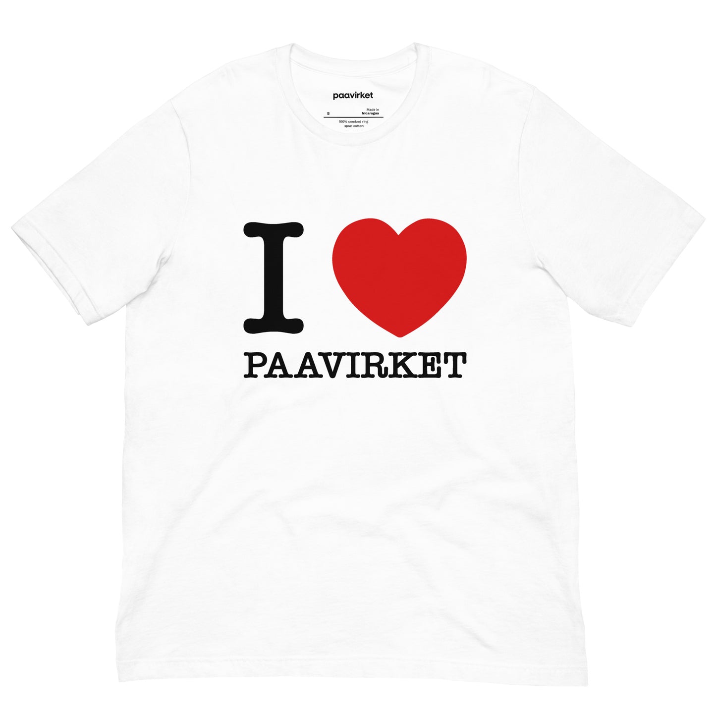 I Love Paavirket Unisex t-shirt