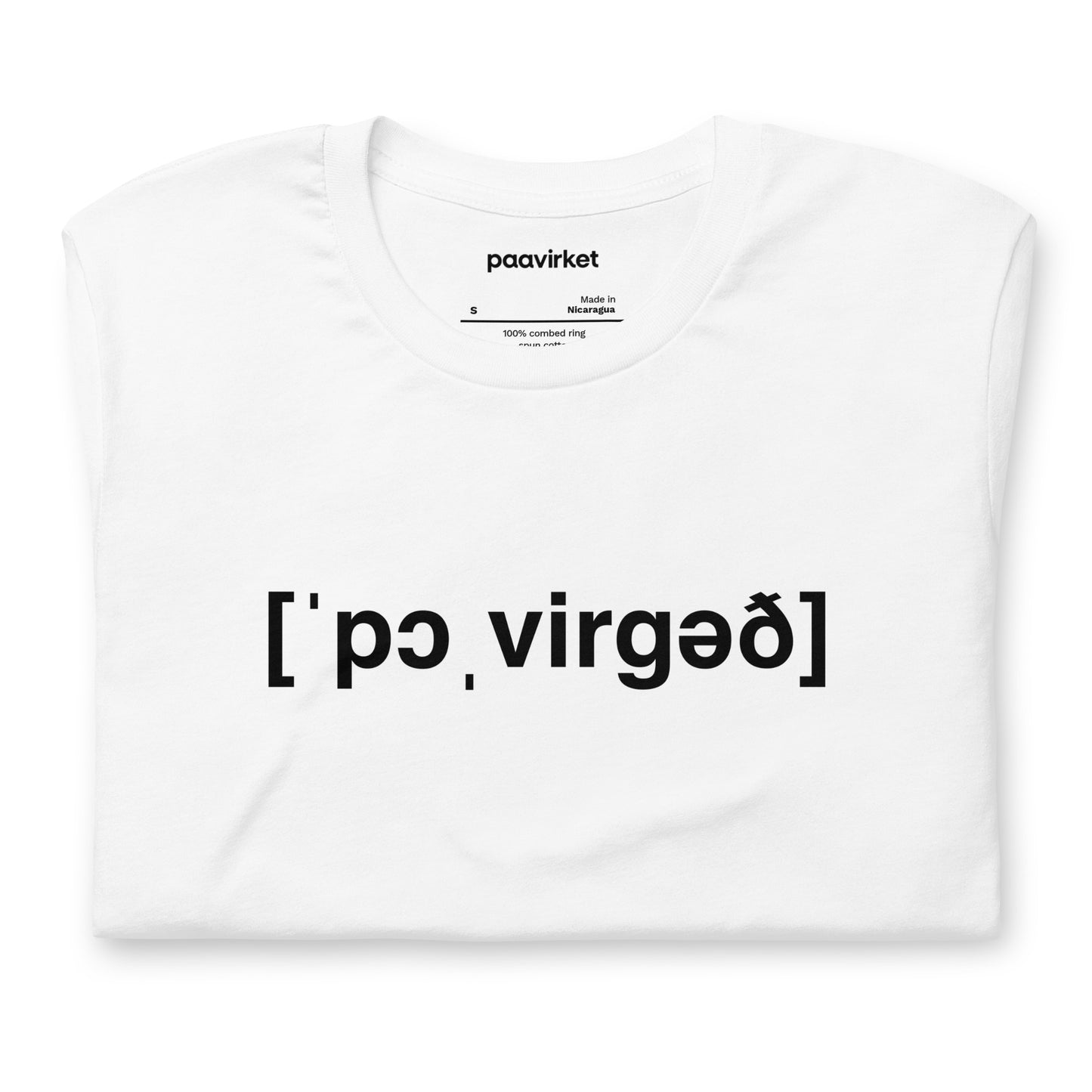 Paavirket Phonetic Unisex t-shirt