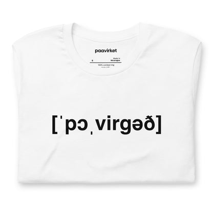 Paavirket Phonetic Unisex t-shirt